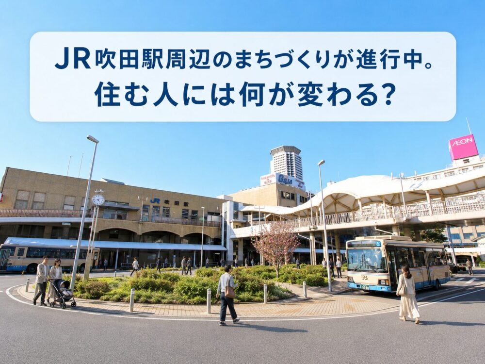 JR吹田駅周辺のまちづくりが進行中。住む人には何が変わる？
