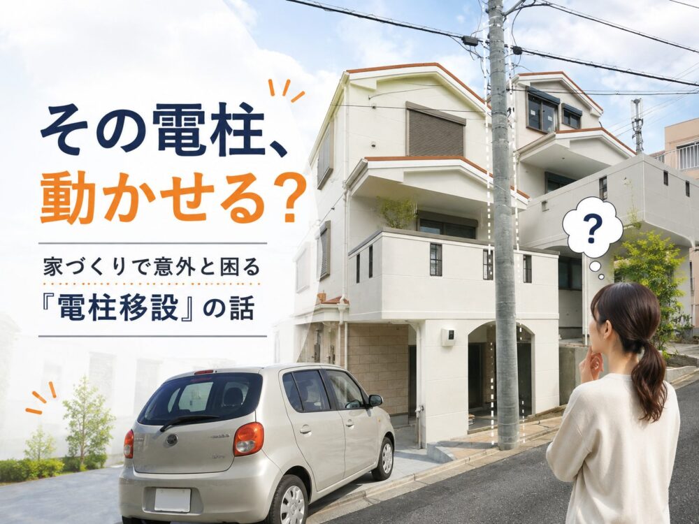 その電柱、動かせる？家づくりで意外と困る「電柱移設」の話