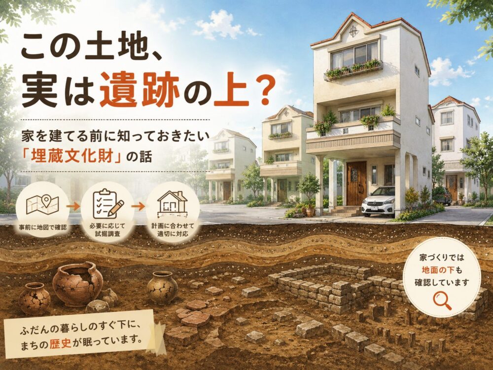 この土地、実は遺跡の上？家を建てる前に知っておきたい「埋蔵文化財」の話