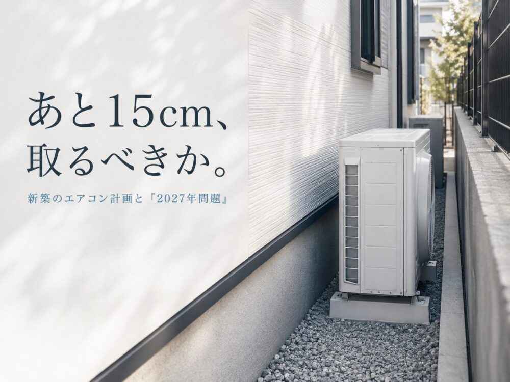 新築のエアコン、間取りが決まってからでは遅い？「2027年問題」と室外機スペースを考える