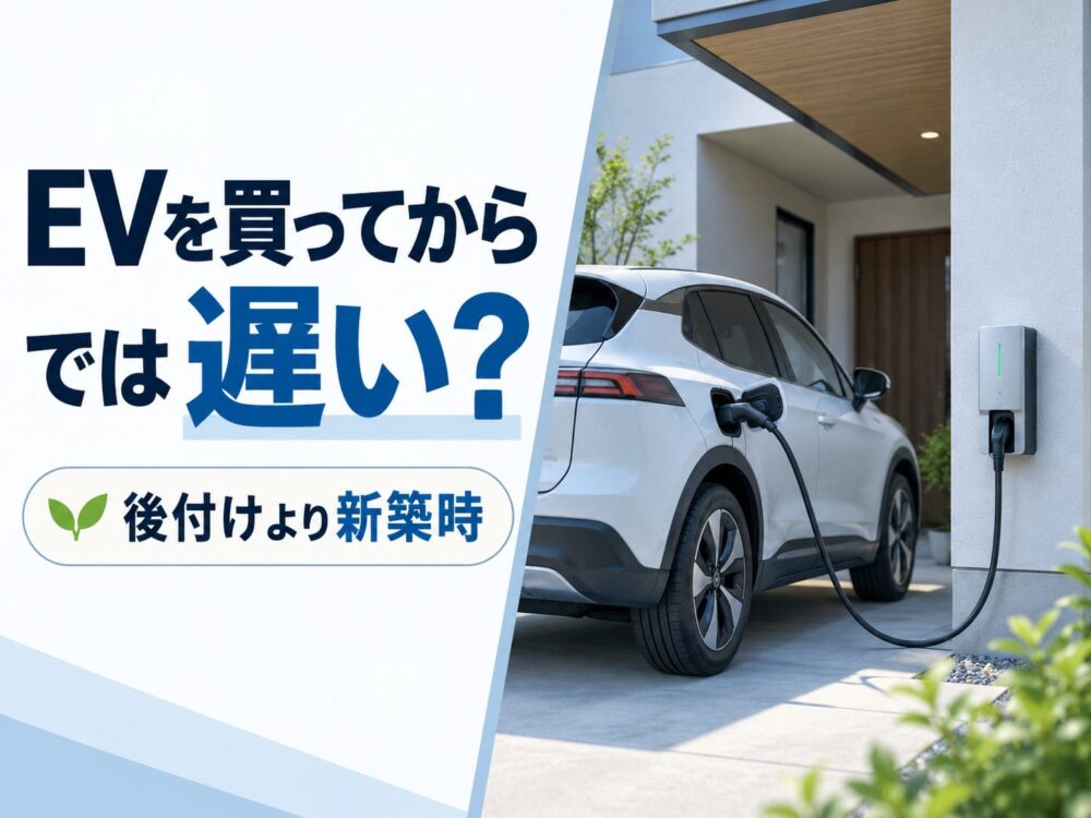 EVを買ってからでは遅い？ 新築時に考えたい「充電コンセント」の話