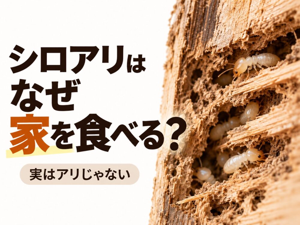 シロアリはなぜ家を食べる？意外と知らない「家の天敵」の生態
